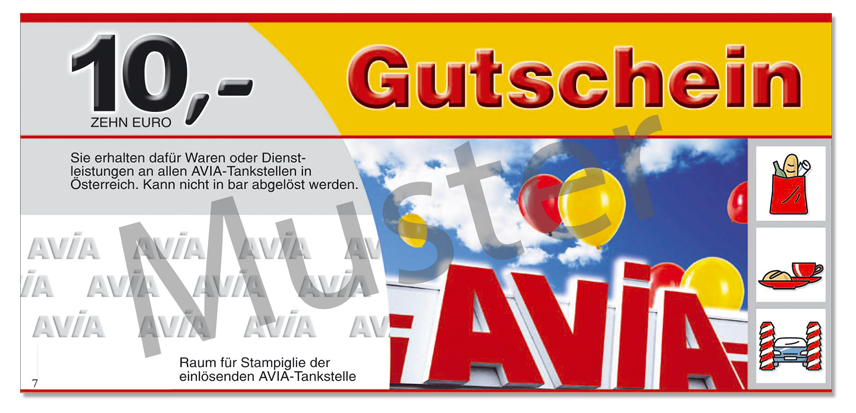 AVIA 10€ Tankgutschein